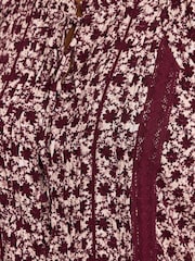 Yours Curve Short Sleeve Boho Pintuck Blouse - Imagem 5 de 5