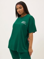 Yours Curve Green Wellness Retreat Active T-Shirt - Image 2 of 6