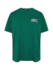 Yours Curve Green Wellness Retreat Active T-Shirt - Image 5 of 6