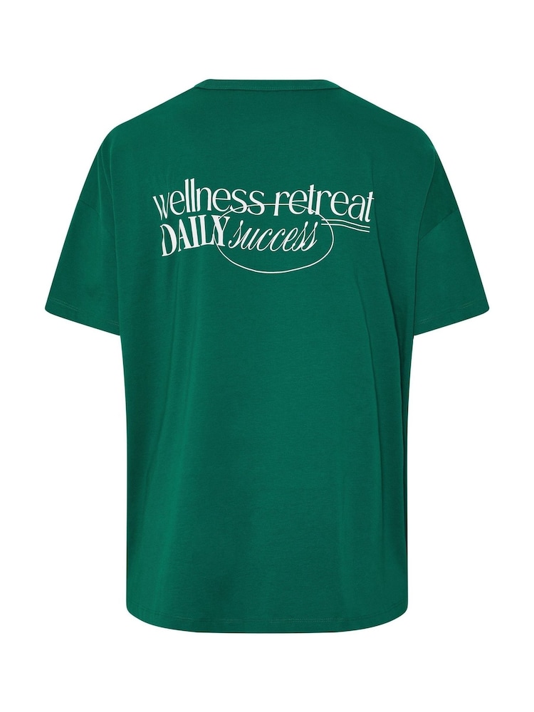 Yours Curve Green Wellness Retreat Active T-Shirt - Image 6 of 6