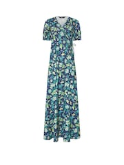 Long Tall Sally Blue Light Wrap Maxi Dress - Image 1 of 1