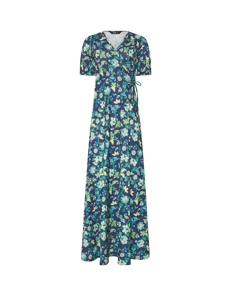 Long Tall Sally Blue Light Wrap Maxi Dress - Image 1 of 1