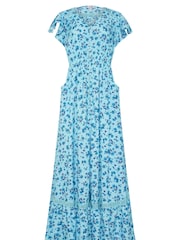 Long Tall Sally Blue Button Maxi Dress - Image 1 of 1