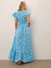 Long Tall Sally Blue Button Maxi Dress - Image 3 of 5