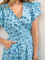 Long Tall Sally Blue Button Maxi Dress - Image 4 of 5