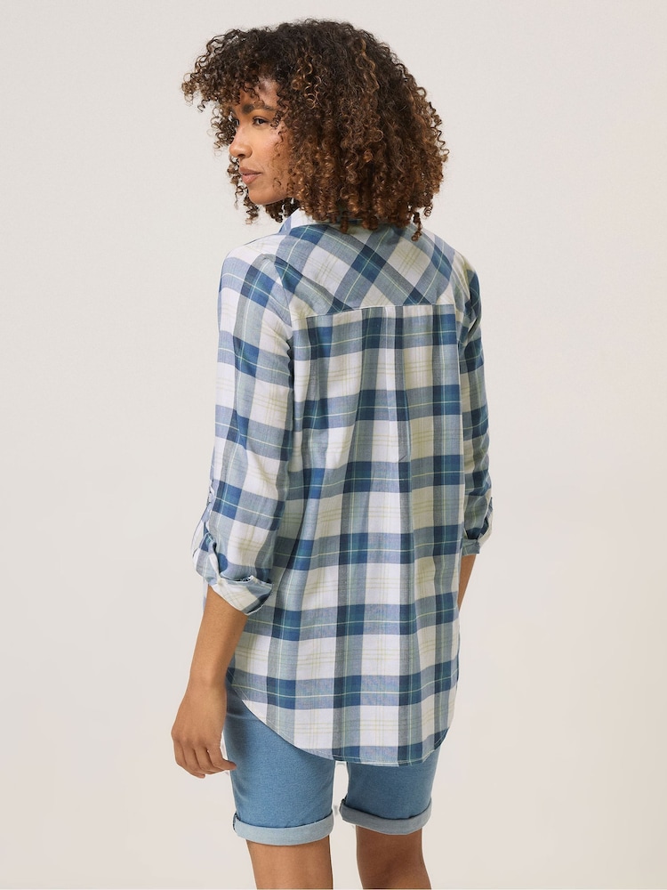 M&Co Blue Check Shirt - Image 2 of 4