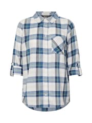 M&Co Blue Check Shirt - Image 4 of 4
