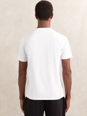 Reiss White Flex Stretch-Cotton Loungewear T-Shirts 2 Pack - Image 4 of 5