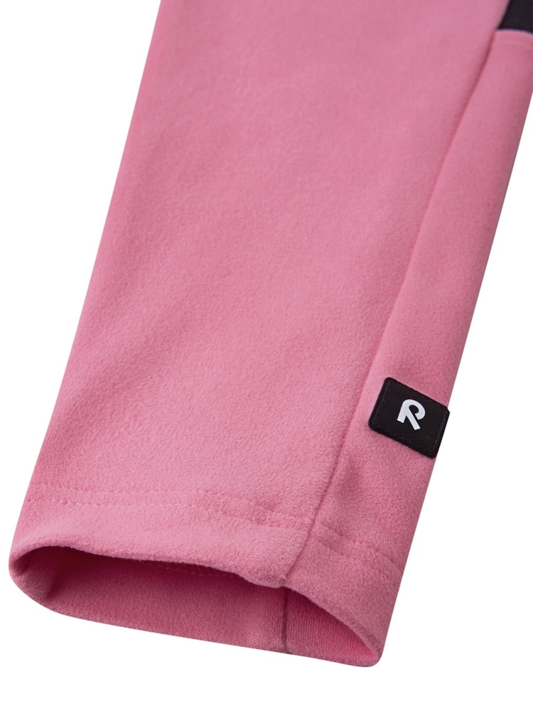 Reima Pink Fleece Colourblock Quarter Zip Sweater Laduille - Image 6 of 6 Reima Pink Fleece Colourblock Quarter Zip Sweater Laduille - Image 6 of 6