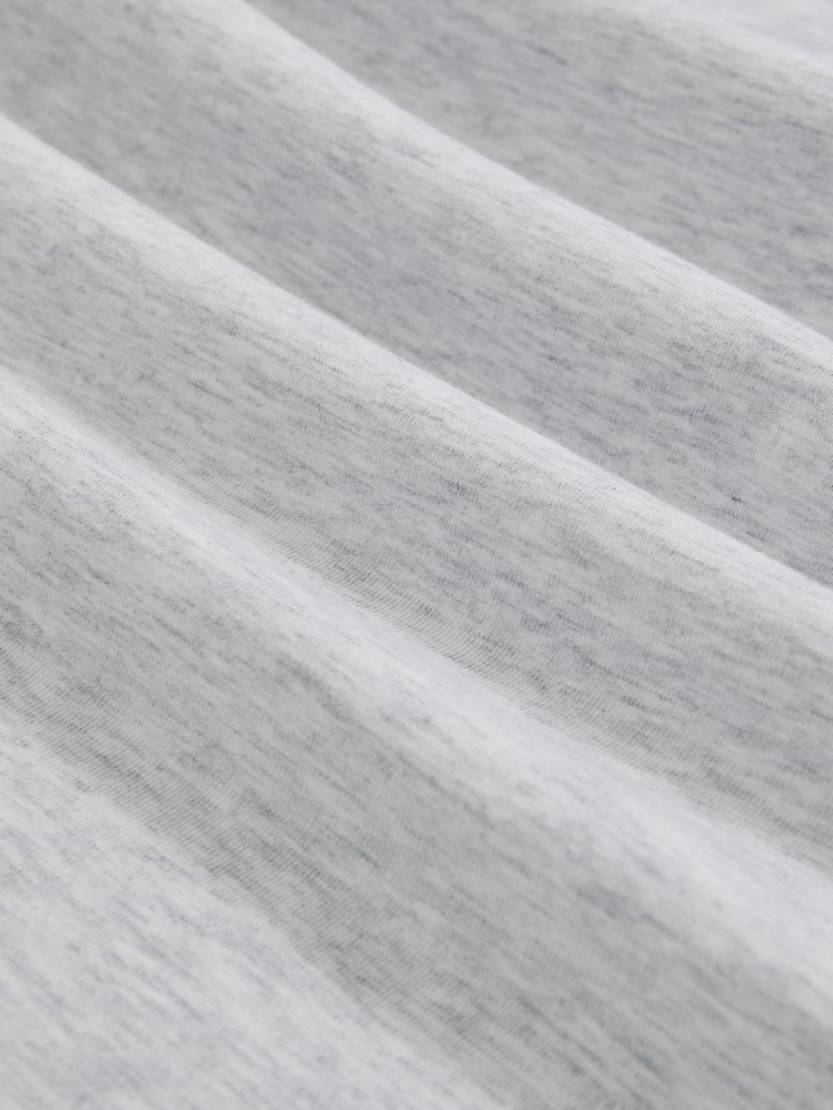 Reiss Soft Grey Exert Stretch-Cotton Loungewear T-Shirt - Image 5 of 5
