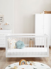 Babymore Acrylic Kimi XL Acrylic 3 Piece Nursery Furniture Set - Image 2 of 5