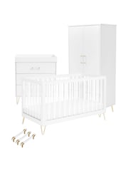 Babymore Acrylic Kimi XL Acrylic 3 Piece Nursery Furniture Set - Image 5 of 5
