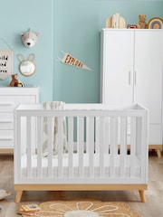 Babymore 3 Piece White Mona Mini Nursery Furniture Set - Image 2 of 6