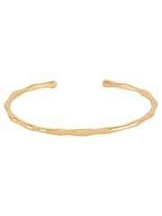 Estella Bartlett Gold Tone Molten Cuff Bracelet - Image 1 of 4