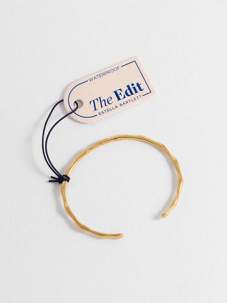 Estella Bartlett Gold Tone Molten Cuff Bracelet - Image 3 of 4