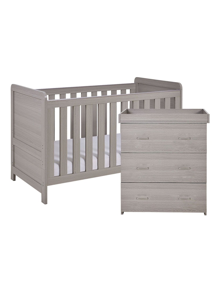 Babymore Grey Wash Caro Nursery Furniture Set 2 Piece - Image 5 of 5