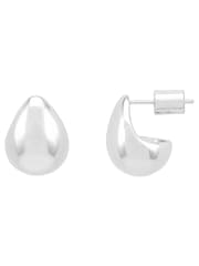 Estella Bartlett Silver Tone Silver Mini Teardrop Earrings - Image 1 of 4