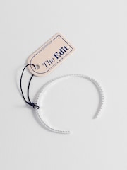 Estella Bartlett Silver Tone Rope Textured Cuff Bracelet - Image 3 of 4