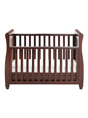 Babymore Brown Eva Sleigh Cot Bed Dropside with Drawer - Image 5 of 5