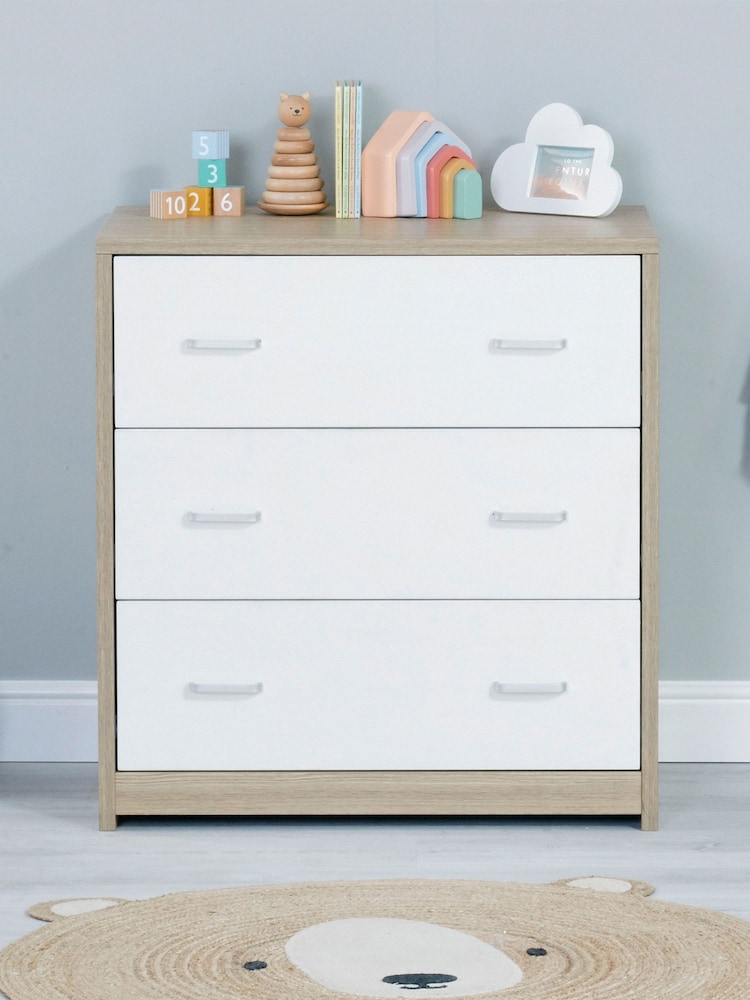 Babymore Oak White Luno Veni Chest Changer - Image 3 of 3