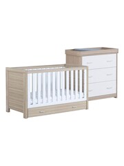 Babymore Oak White 2 Piece Luno Furniture Set with Drawer - Image 5 of 5