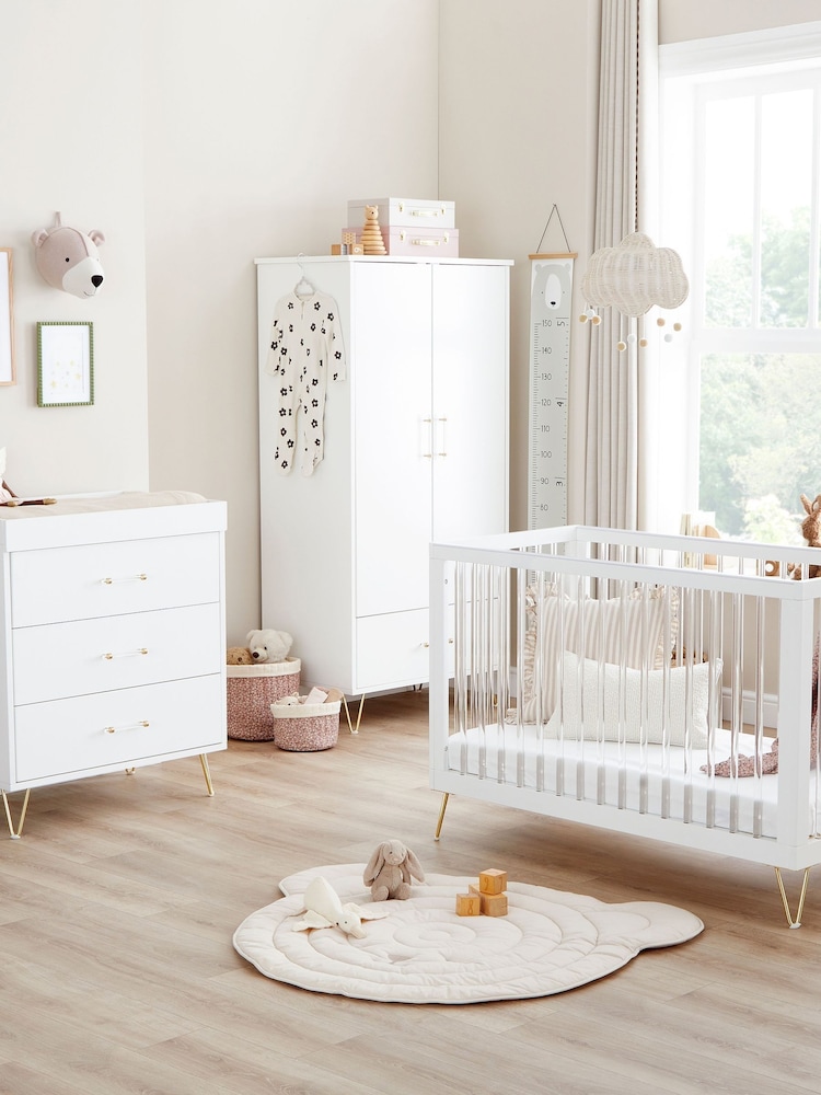 Babymore 3 Piece Acrylic Kimi Acrylic Nursery Furniture Set - Image 1 of 4