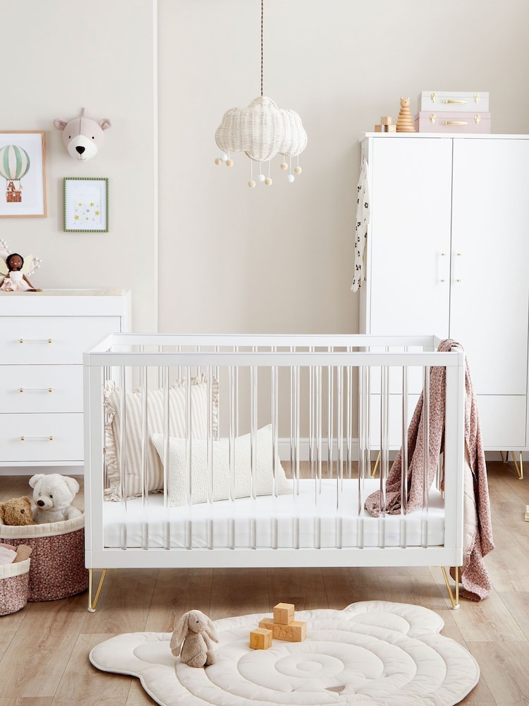 Babymore 3 Piece Acrylic Kimi Acrylic Nursery Furniture Set - Image 2 of 4