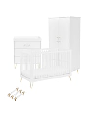 Babymore 3 Piece Acrylic Kimi Acrylic Nursery Furniture Set - Image 4 of 4