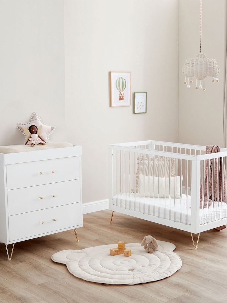 Babymore Acrylic Kimi Nursery Furniture Set 2 Piece - Image 1 of 4