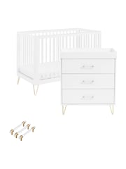 Babymore Acrylic Kimi Nursery Furniture Set 2 Piece - Image 4 of 4