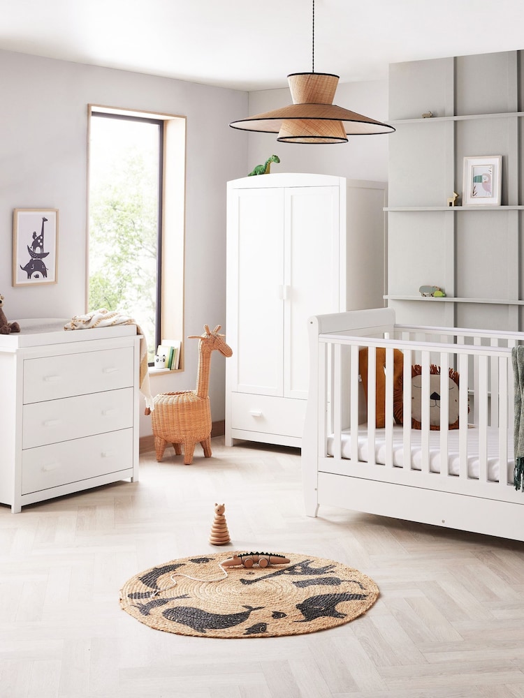 Babymore White Stella 3 Piece Furniture Set - Image 1 of 6