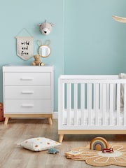 Babymore White Mini Mona Nursery Furniture Set 2 Piece - Image 2 of 5