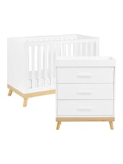 Babymore White Mini Mona Nursery Furniture Set 2 Piece - Image 5 of 5