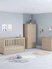 Babymore Brown Luno 3 Piece Furniture Set with Drawer - Image 1 of 6