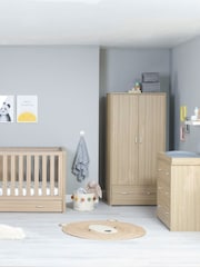 Babymore Brown Luno 3 Piece Furniture Set with Drawer - Image 2 of 6