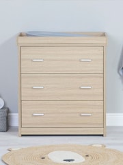 Babymore Brown Luno 3 Piece Furniture Set with Drawer - Image 4 of 6