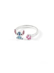 Peers Hardy Silver Tone Sterling Stitch and Flower Toe Ring - Image 2 of 3