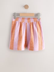 Lilac Purple Pull On Shorts (3-16yrs) - Image 1 of 4