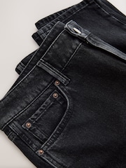 Black Stovepipe Straight Leg Jeans - Image 8 of 9
