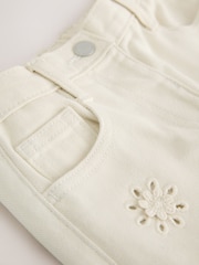 Ecru Broderie Detail Jeans (3mths-7yrs) - Image 7 of 8