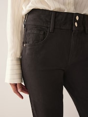 Chocolate Brown High Rise Stretch Flare Jeans - Image 6 of 9