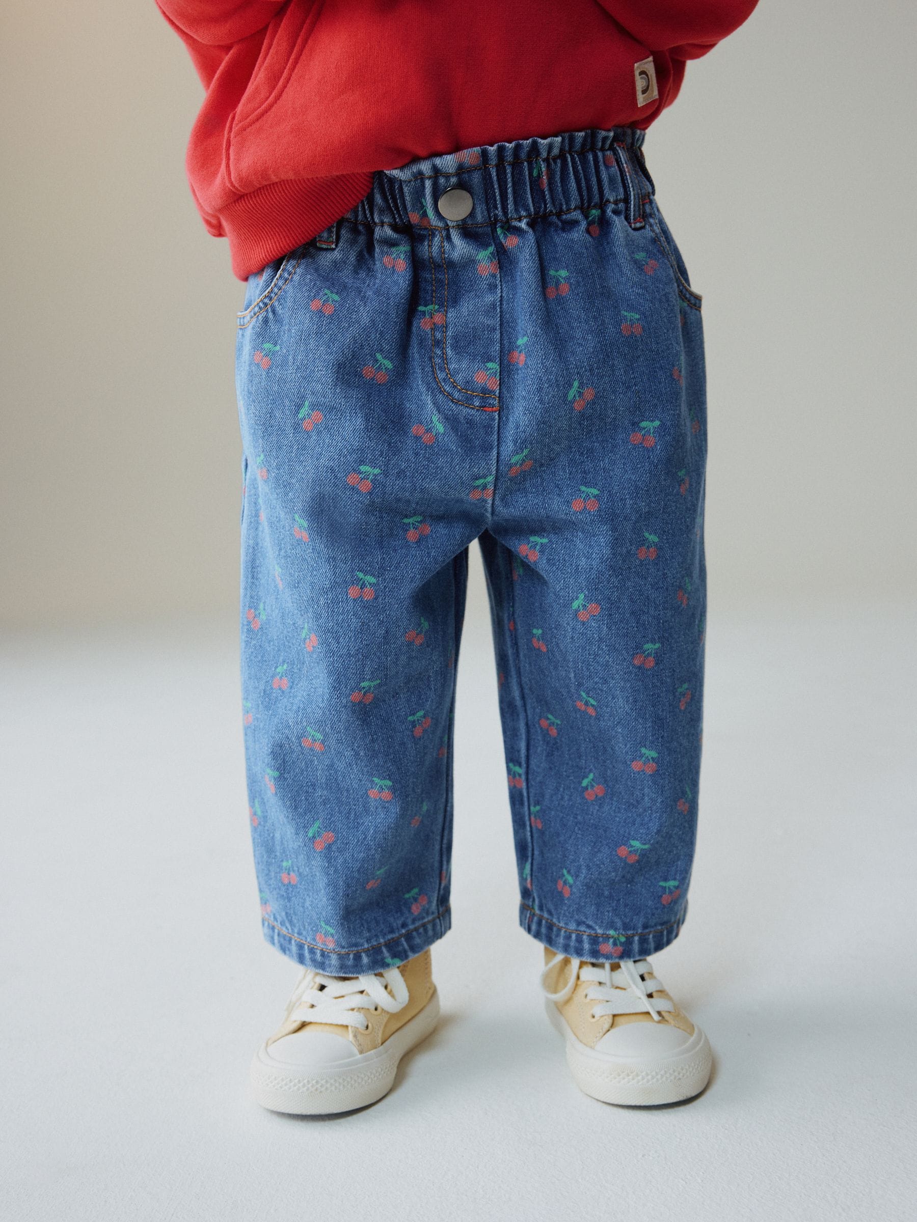 Buy Cherry Print Wide Leg Jeans (3mths-7yrs) from Next USA