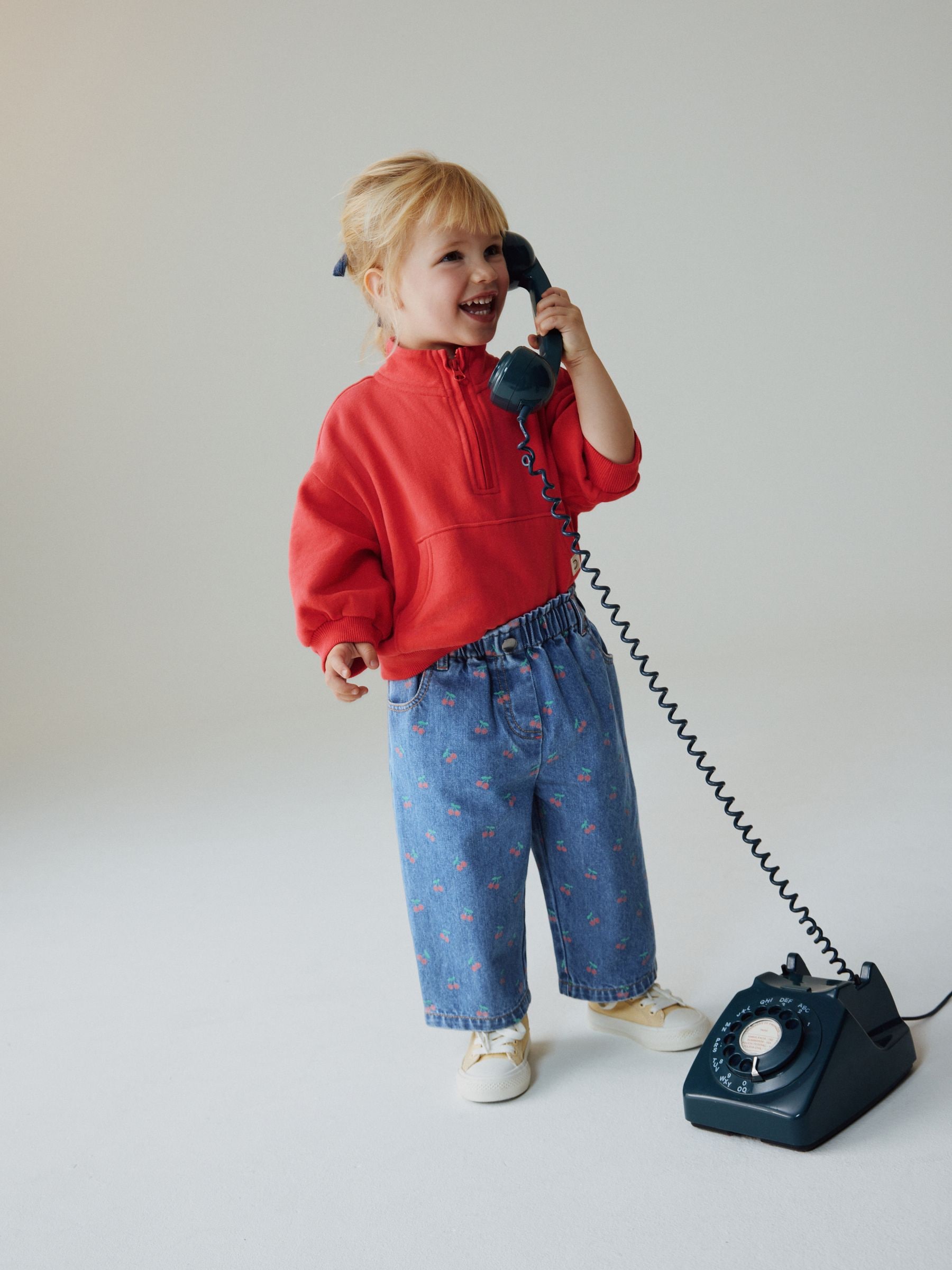 Buy Cherry Print Wide Leg Jeans (3mths-7yrs) from Next USA