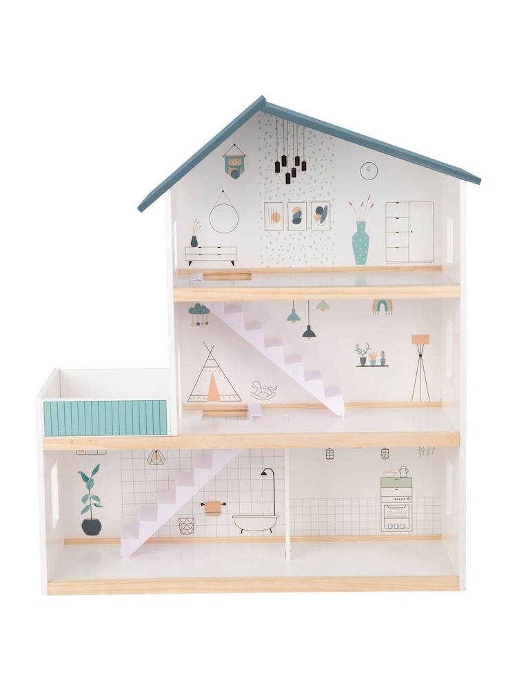 Tooky Toy Wooden Doll House - Image 2 of 2