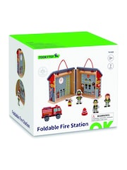 Tooky Toy Wooden Foldable Fire Station - Image 1 of 3