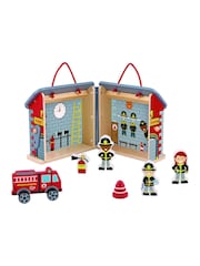 Tooky Toy Wooden Foldable Fire Station - Image 2 of 3
