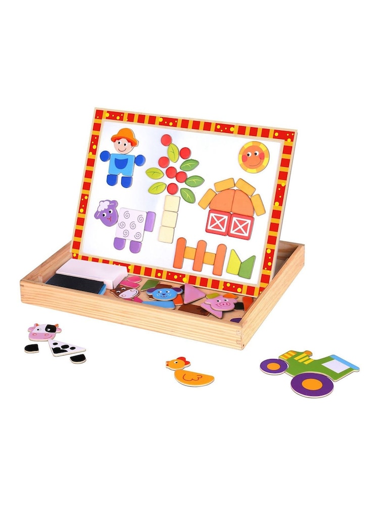 Tooky Toy Wooden Magnetic Puzzle Farm - Image 1 of 2