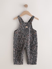 Animal Print Denim Dungarees (3mths-7yrs) - Image 1 of 4