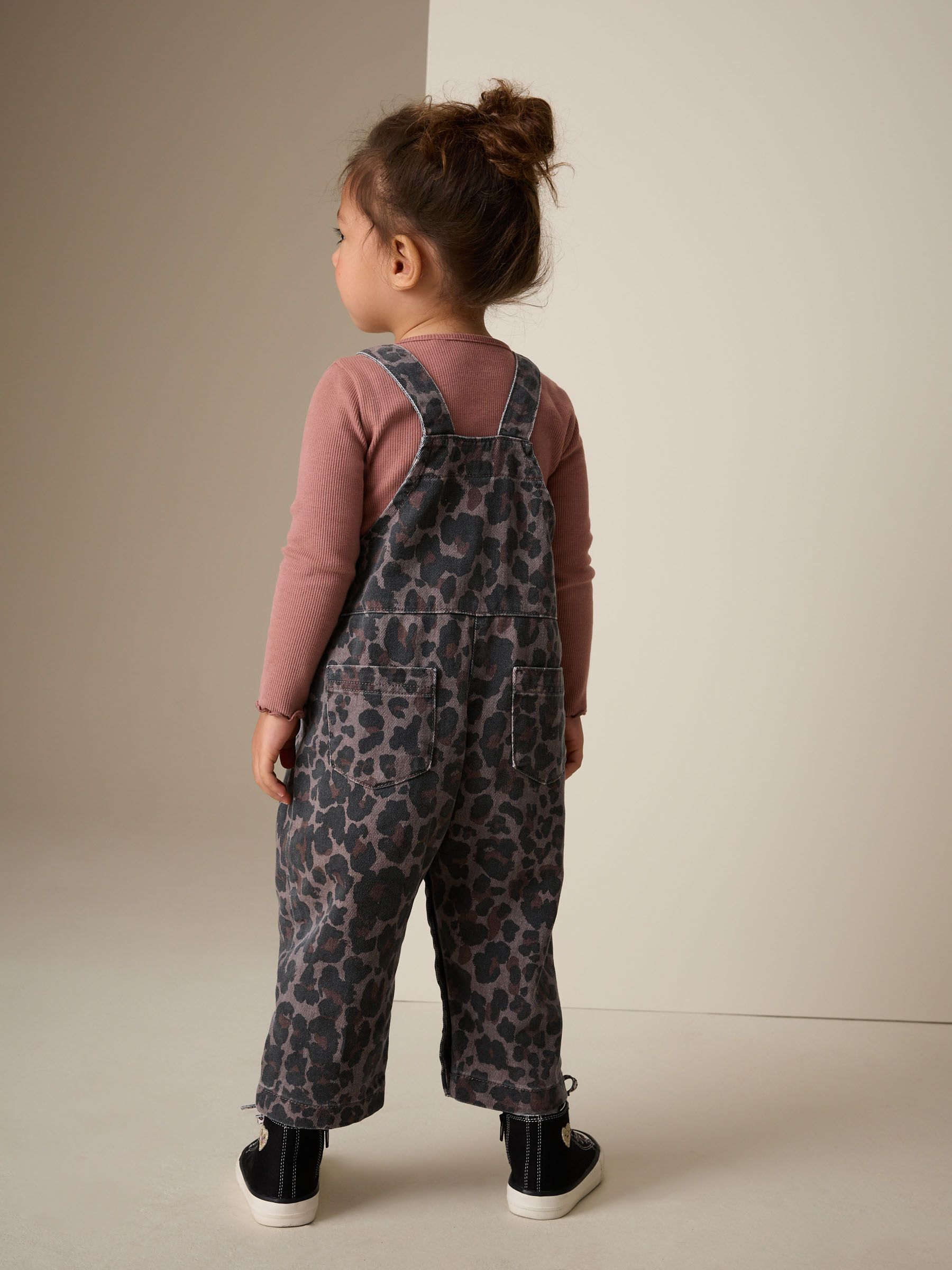 Buy Animal Print Denim Dungarees (3mths-7yrs) from Next USA