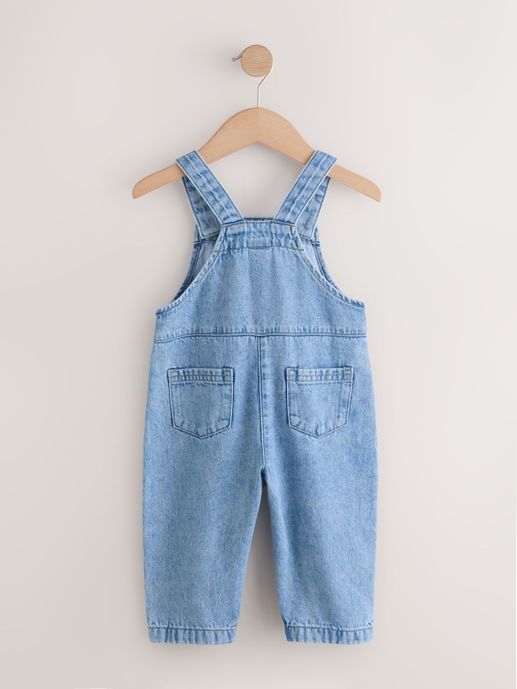Mid Blue Denim Dungarees (3mths-7yrs) - Image 2 of 4